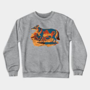 The Fox And The Grass Crewneck Sweatshirt